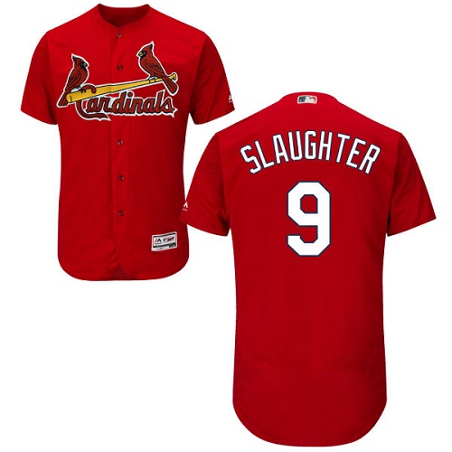 Cardinals #9 Enos Slaughter Red Flexbase Authentic Collection Stitched MLB Jersey
